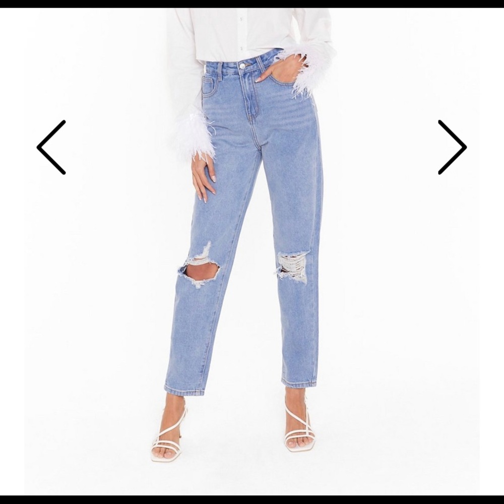 High waisted mom jeans